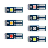 Ampoule LED T5 3SMD 3030 à puce, 12V, pour tableau de bord de voiture, avec indicateur lumineux, 1W, état neuf
