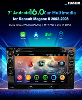 Lecteur DVD de voiture Android 16 pouces ERISIN ES6513M pour Renault Mégane II 2002-2008, CarPlay sans fil, DSP, 4 Go, 64 Go, GPS, 4G