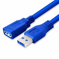 Cable de Extensión USB 3.0 Azul de 10CM/20CM/30CM, Tipo A Macho a Hembra