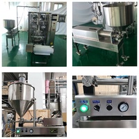 Machine automatique de remplissage et d'emballage de liquide de jus de sauce liqueur d'usine avec pompe à piston