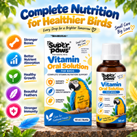 Complément multivitaminé liquide pour perroquets et oiseaux, solution orale de vitamines pour la nutrition quotidienne