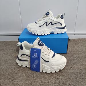 Nouvelle fourniture directe d'usine d'occasion Baskets à double maille respirantes à semelle épaisse pour femmes - Product Image 5