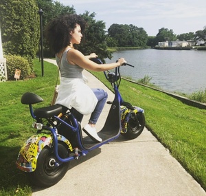 Scooter électrique Citycoco Chopper à deux roues, 1000w/2000w/3000w/4000w, 60v, haute vitesse 25-60km/h, pneus larges - Product Image 4