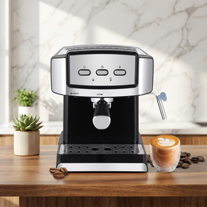 Semi Automatic <b>Espresso</b> Machine Stainless Steel 20 Bar Pressure 1.8L Water Tank 1200W Electric Household Use - Product Image 1