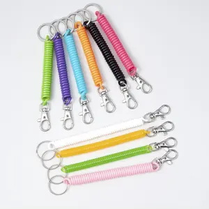 Colorful summer mobile phone chain drop-proof lanyard spring rope work card meal card outdoor portable hand rope key chain