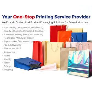 Bolsa de papel laminada de lujo OEM ODM Logotipo en relieve de tacto suave impreso personalizado para marca y venta al por menor - Product Image 6