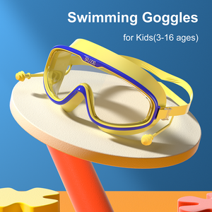 600c बच्चों के लिए कान प्लग एंटी फॉग एचडी वाइड व्यू लीक वाले बच्चों के लिए गंधहीन तैरने वाले गोगल - Product Image 4