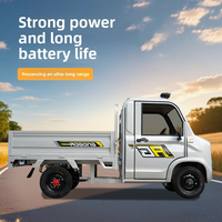 Nouveau camionnette électrique mini 2000W 2025, 45 km/h, à basse vitesse, avec benne de 1,8 m pour usage agricole, livraison et personnel
