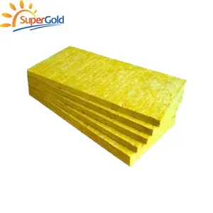 SuperGold glasswool insulation board fiberglass insulation plate glass wool slab for sandwich panel