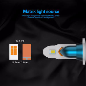 Minifaro LED MI2 todo en uno, luces de coche, 50w, 10000lm, h4, h7, h11, h13 - Product Image 2