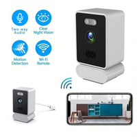 Kamera Wifi nirkabel 3MP Audio dua arah, kamera keamanan pintar versi malam warna penuh