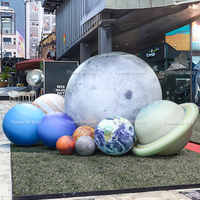Nouvelles planètes gonflables suspendues du système solaire, 1m, 2m, 3m, 4m, 5m, neuf boules de planètes pour la décoration, Terre, Mars, Saturne, système solaire