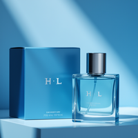 Bouteilles de parfum en verre réutilisables de 2oz 3oz 5oz 10ml 30ml 100ml contenants de parfums vides carrés avec boîte