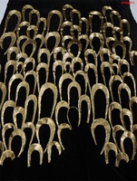 Tissu en velours Terciopelo de Twin Textile, vente en gros d'usine, nouveau magnifique tissu brodé pour robe, tissu en dentelle perlée à sequins personnalisé