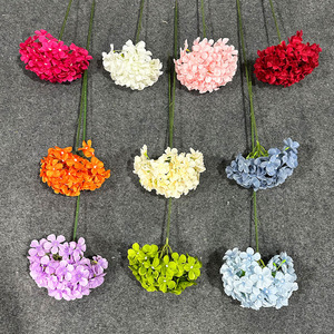 Hydrangeas artificiels 72 pétales en soie réalistes pour mariage, décoration intérieure et arrangements au sol - Product Image 2