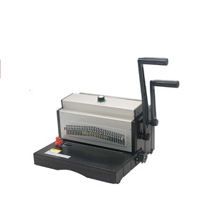Máquina de encuadernación de libros, alambre de perforación eléctrico de CY-MT8703, máquina de encuadernación de libros en espiral con pin, 3:1 - Product Image 1