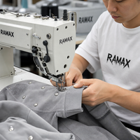 Sweat à capuche zippé RAMAX 450GSM épais délavé à l'acide avec rivets sur les manches, style Y2K Streetwear pour hommes, personnalisable, vente en gros, mode OEM