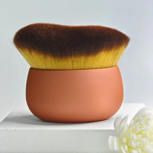 Ensemble de maquillage professionnel : Pinceau plat à tête large en poils synthétiques avec manche en bois pour le corps, le correcteur, l'eye-liner et le crayon à sourcils - Product Image 6