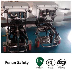 FENAN Nuovo Design <span class=keywords><strong>SCBA</strong></span> Portatile Brevettato Pieghevole con Funzione Doppia Push-Pull, Apparato Respiratorio ad Aria con Tubo Lungo e Ruote - Product Image 6