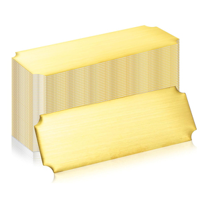 Laser Engraved Brass Name Plate with Adhesive Backing - Product Image 1