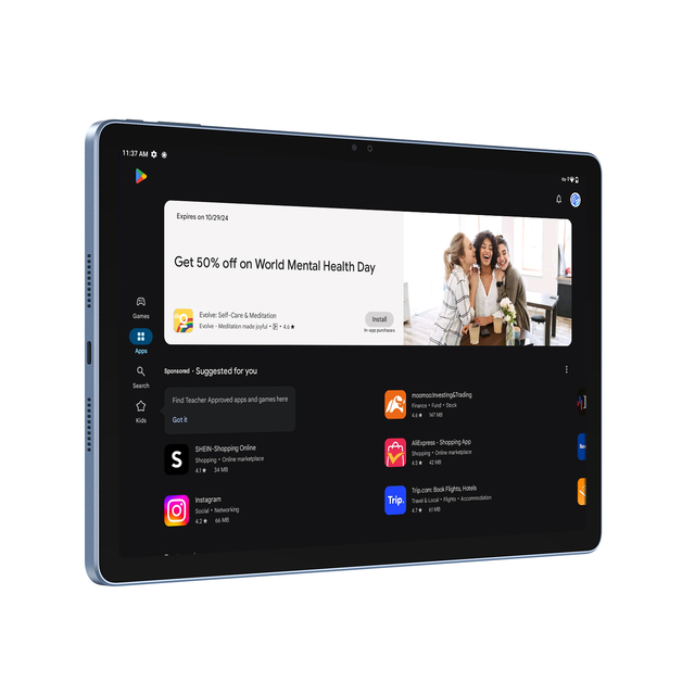 ALLDOCUBE IPlay 60 Pro 10.95 Inch Tablet Android 14 1920x1200 IPS 6GB RAM 128GB ROM Helio G99 Octa Core 4G Phone Call Tablet PC