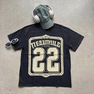 Camiseta Gráfica para Hombre de Marca Privada, Diseño Personalizado, 100% Algodón, Impresión Serigráfica, Transpirable, Anti-Pilling, Manga Corta, Alta Calidad - Product Image 1