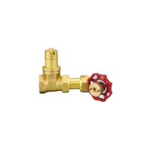 Commercio all'ingrosso in ottone manuale a induzione magnetica valvola a saracinesca gestione del contatore dell'acqua con espansione/contrazione Base anteriore per Media