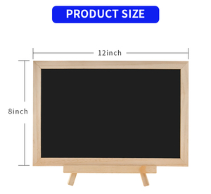 <span class=keywords><strong>Mini</strong></span> pizarra de pie con marco de madera-Pizarra de mesa de escritorio para decoración de oficina, hogar y Aula - Product Image 5