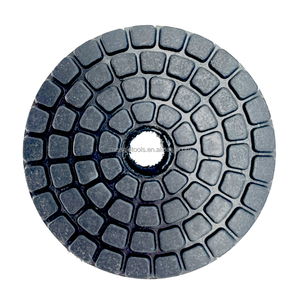 Venta directa de fábrica, almohadillas de pulido de diamante de 4 pulgadas y 5 pulgadas, almohadillas de pulido negras de 4 "y 5" para mármol, granito, piedra de cuarzo - Product Image 1