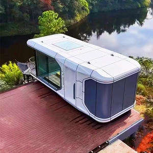 Mini-capsule spatiale mobile, revêtement en aluminium, intérieur rigide, camping, vue sur le soleil, conteneur - Product Image 2