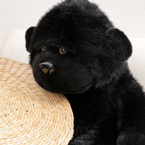 Peluche Gorille Populaire, <span class=keywords><strong>Jouet</strong></span> en Peluche Réaliste Gorille Noir, Poupée en Peluche Mignonne et Douce, Cadeau de Vacances, Vente en Gros - Product Image 3