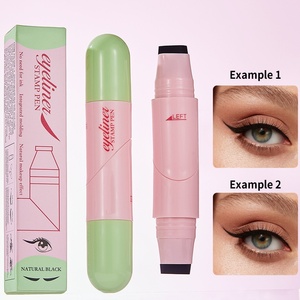 อายไลเนอร์แบบหมุนได้ หัวคู่ สูตรกันน้ำ ติดทนนาน เนื้อแมทท์ มิเนอรัล 2 in 1 สีดำ สำหรับแบรนด์ส่วนตัว พร้อมหัวปั๊ม - Product Image 1
