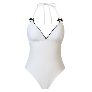 Jsn Thiết Kế Mới Tắm Phù Hợp Với Hoa Nhỏ Halter Một Mảnh Áo Tắm Phụ Nữ Mặc Bikini Đồ Bơi Với Sarong - Product Image 3