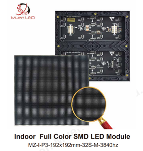 จอแสดงผล LED P3 สีเต็มรูปแบบ ความสว่างสูง 4000cd สำหรับใช้งานภายในอาคาร SMD 192x96 มม. โมดูล LED ระดับไฮเอนด์ ระยะห่างจุดเล็ก 3840HZ - Product Image 2
