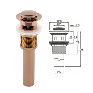 Escurridor <span class=keywords><strong>de</strong></span> <span class=keywords><strong>fregadero</strong></span> emergente <span class=keywords><strong>de</strong></span> oro rosa Joyhoo <span class=keywords><strong>con</strong></span> función <span class=keywords><strong>de</strong></span> desbordamiento, válvula <span class=keywords><strong>de</strong></span> drenaje <span class=keywords><strong>de</strong></span> lavabo <span class=keywords><strong>de</strong></span> baño - Product Image 3
