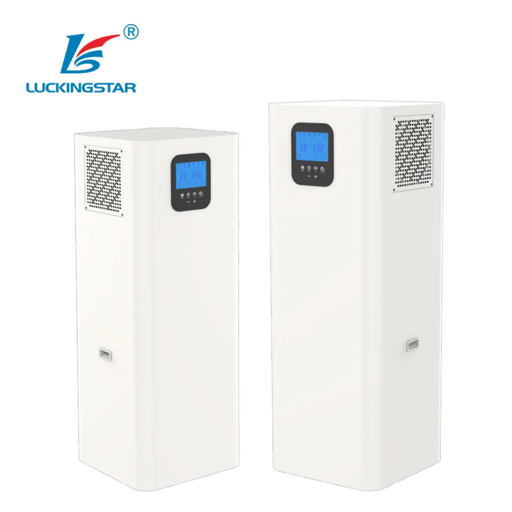 Luckingstar ปั๊มความร้อนทั้งหมดในตัวเดียวพร้อมถังเก็บน้ำเคลือบ SS316ปั๊มความร้อนไฮบริดสำหรับใช้ในบ้าน