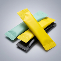 Sachet en aluminium mat coloré à soufflet latéral, barrière anti-humidité thermoscellable, pour poudre, thé, café et épices
