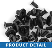 Fender Bump Rivet Retainer Expansion Buckle 10mm Plastic 20pcs