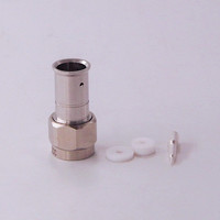 Connecteur coaxial RF mâle à souder pour câble super flexible en mousse de 1/2 pouce, DC-11 GHz, personnalisation acceptable, pour les tests