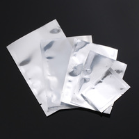 Sachets transparents scellés à la chaleur à l'avant, Sachet de biscuits et bonbons, Sachet sous vide accepter 1 pièce feuille d'aluminium métallique argentée PE feuille d'aluminium
