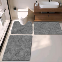 Tapis en mousse PVC antidérapants, imperméables, résistants aux taches, anti-fatigue, haute qualité, nouvelle conception, personnalisables, style bohème, lot de 3 pièces, vente chaude
