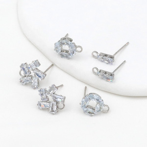 Pendientes de tuerca con cristales de imitación y engaste de garra, estrella de cinco puntas, accesorios de joyería para mujer - Product Image 4
