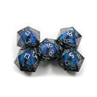 Vente en gros en Chine Fournisseur 50Mm Blue Dragon Eyes Jeux de rôle en résine unique Dés