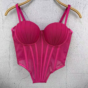 Lingerie extensible en dentelle filetée King Mcgreen Star Net à porter à l'extérieur, haut <span class=keywords><strong>plongeant</strong></span> à armature pour femme - Product Image 2