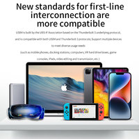 Großhandel 1M USB 4.0 Kabel PD 240W 40Gbps 80Gbps Thunderbolt 5 Typ-C USB Schnelllade- und Datenübertragungskabel für iPhone