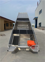 Bateau de pêche en aluminium de 3,0 m avec chaise, console personnalisée, OEM ODM