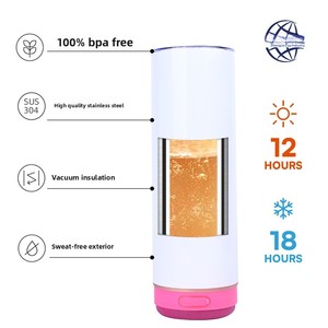 Taza con Altavoz Bluetooth de Acero Inoxidable 304 de 20 oz, Directo de Fábrica, Personalizable por Sublimación, Ecológica, Duradera, Aislada al Vacío, para Regalos - Product Image 3