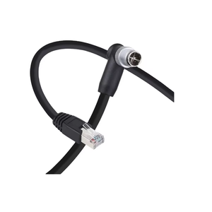 RJ-45-To-M12-8P X-Coded Male Right Angle Type Industrial Camera Cable For Industrial Imaging Equipment Stable Network - Product Image 1