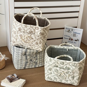 Panier de rangement pliable de grande taille |   Panier à linge portable épais <span class=keywords><strong>en</strong></span> <span class=keywords><strong>toile</strong></span> matelassée avec poignée <span class=keywords><strong>en</strong></span> tissu pour divers usages LG-Q027 - Product Image 2
