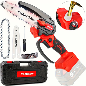 Tronçonneuse à double chaîne sans fil de 6 pouces de qualité industrielle et DIY avec personnalisation OEM - Product Image 3